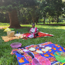 Okapu Basket Weaving Teacher set up for a private kiondo weaving class in Nairobi