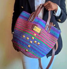 Zamba Okapu (Studded) Kiondo Bag