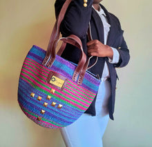 Zamba Okapu (Studded) Kiondo Bag