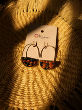 Kendo Earrings - Green + Orange