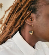 Kendo Earrings - Black + White