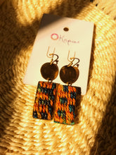Chiko Earrings - Green + Orange